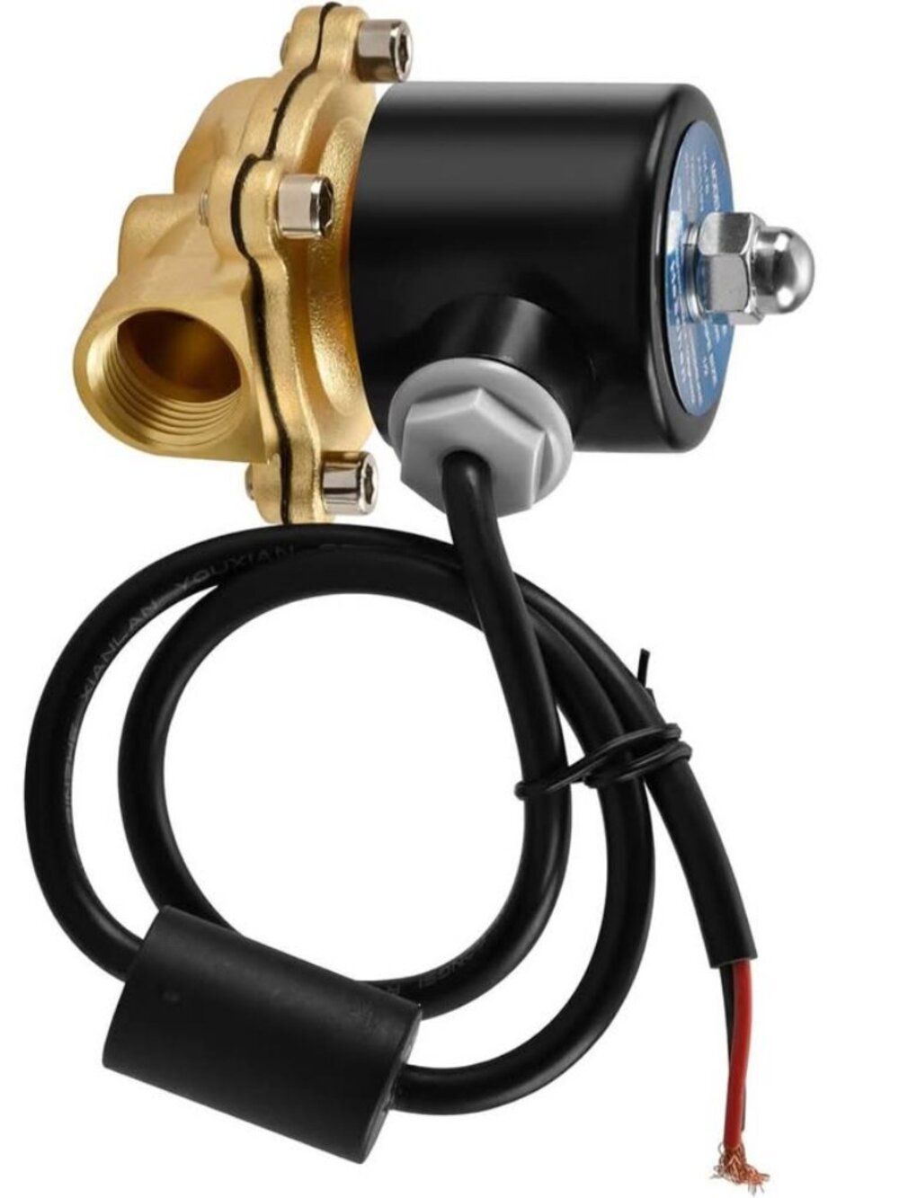 Brass Electric Solenoid Valve, 2W-160-15J, PT1/2'' Port, DC12V,